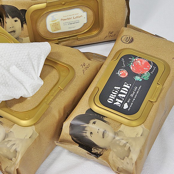 아기물티슈 안전한 올가메이드 물티슈로 찜콩~