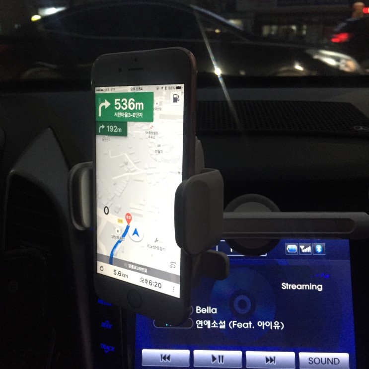 핸드폰거치대 대쉬크랩 CD룰렛터치 사용후기
