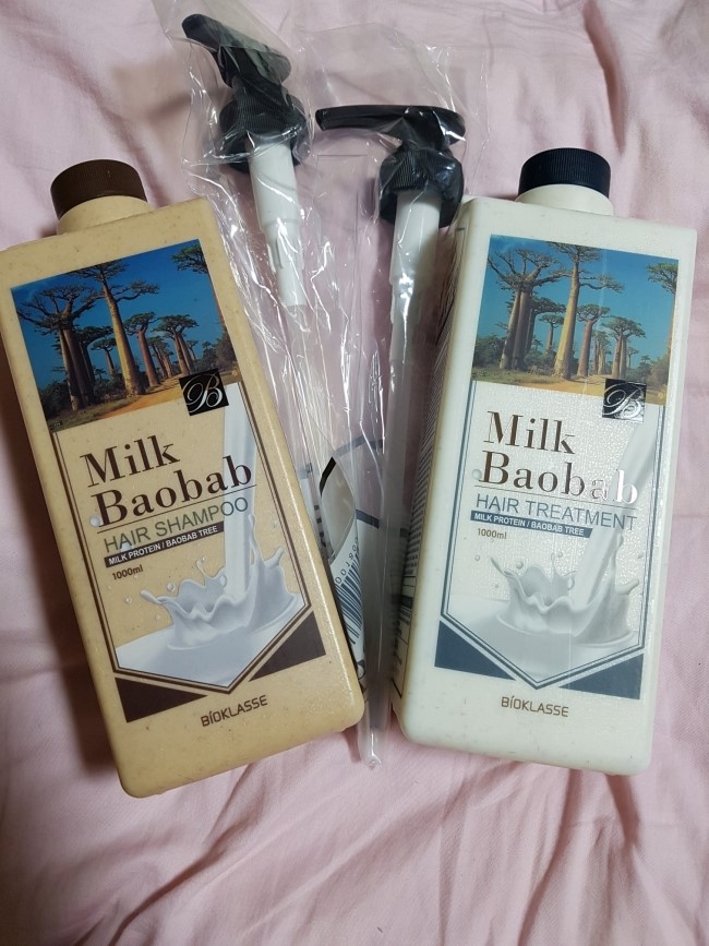 손상된 머리결에 밀크바오밥 헤어샴푸&헤어트리트먼트!