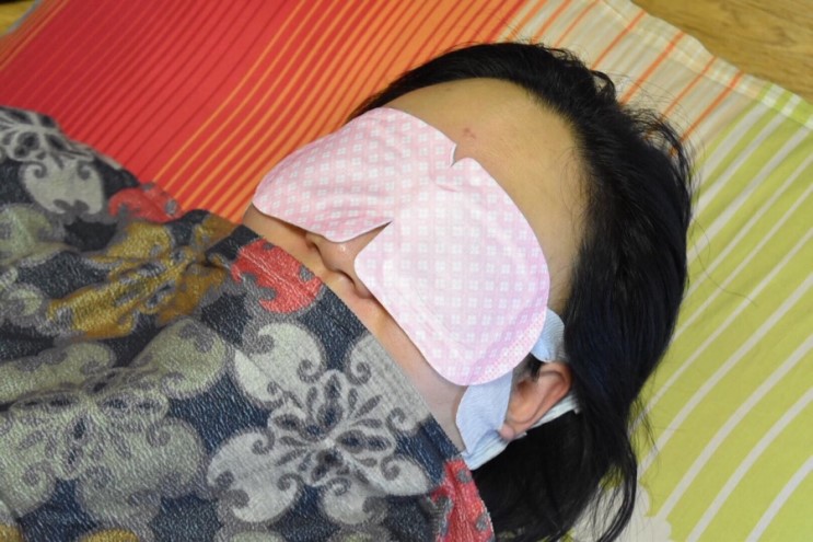 아이러버 수면안대. 숙면에 좋은 온열안대 덕분에 푹 잘 수 있어요
