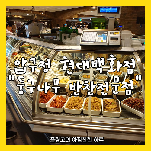 [냠냠] 압구정 현대백화점 - 반찬전문점 [둥구나무]에 다녀오다