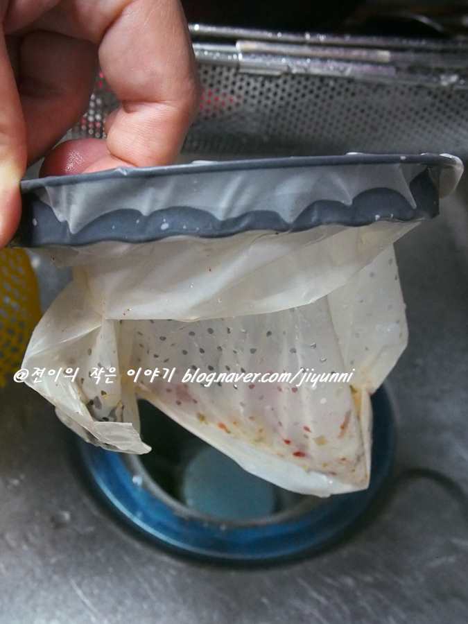 싱크대 거름망 바로톡, 자연분해로 음식물쓰레기 처리가 쉬워졌어요