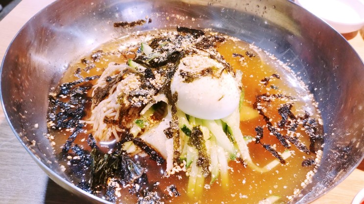영등포 당산 막국수 맛집에서 갈비랑 호로록!