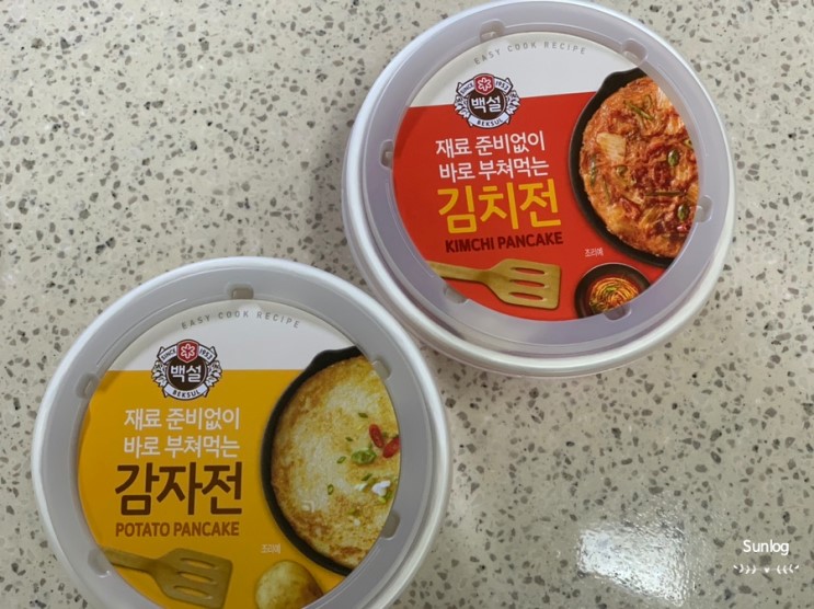 [Review] '백설 감자전&김치전' 만들기!