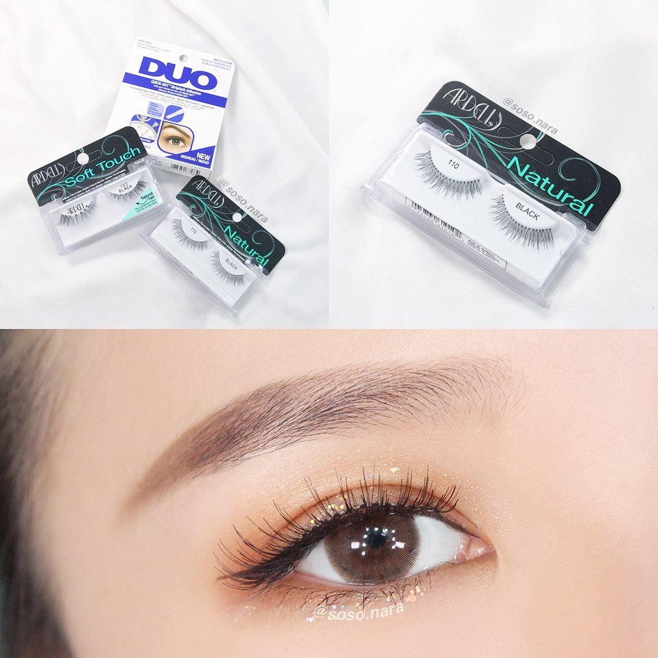 #아델속눈썹
⠀
—————
⠀
아델 속눈썹 & 듀오 퀵 셋 속눈썹 접착제
Ardell, Eyerash & Duo, Quick set striplash adhesive
⠀
• Natural 110 & Clear type
• ₩7,900
⠀
—————
⠀
미국에서 속눈썹 점유율 1위이자
메이크업 아티스트들과 미용 전문가들이 가장 선호하는
아델 속눈썹과 듀오 속눈썹 풀을 사용해봤어요✨
⠀
개인적으로 듀오 속눈썹 풀은 
국내에 정식으로 수입되기 전부터 사용해왔는데
픽스력은 물론, 나중에 속눈썹 재사용하기에도 좋도록 
제거가 정말 쉬워서 애용해왔어요❣️✨
⠀
내추럴 110호는 데일리로 사용하기 적당한 볼륨감에
모 길이가 너무 짧지 않아 눈매에 포인트 주기 좋았어요🥰❣️
⠀
⠀