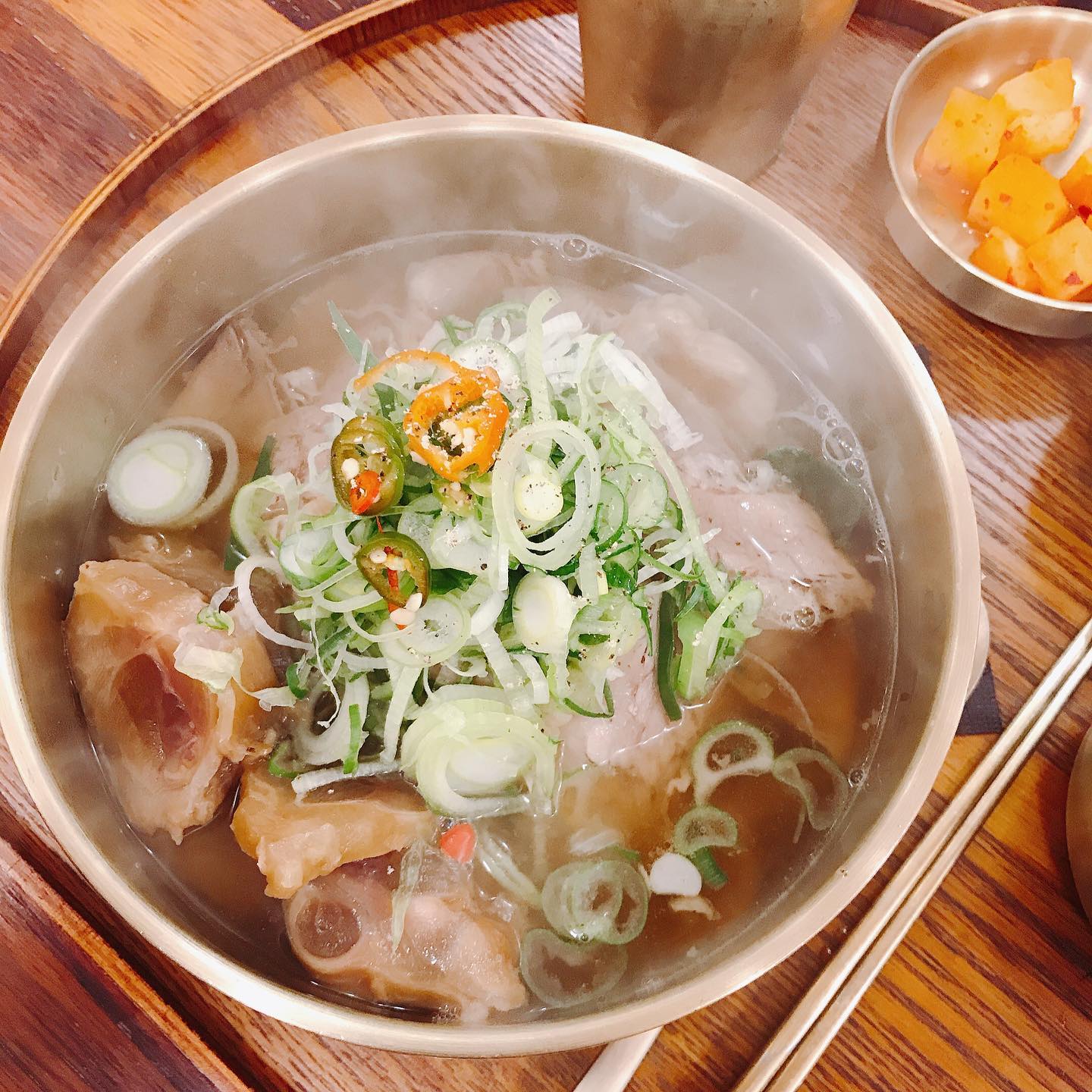 소힘줄 그대로 들어간 #고수레 온반, 쌀국수 완전 맛있다! 😭👍🏻