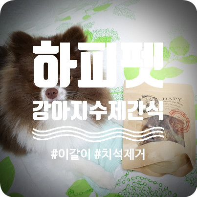 강아지수제간식 : 하피펫 오리목뼈 치석제거/이갈이 효과적