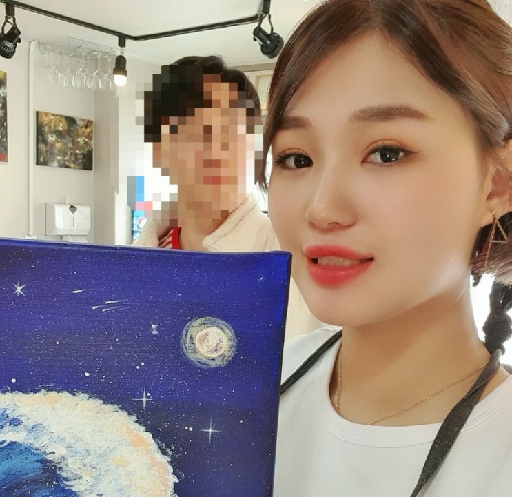잠실이색데이트! 남자친구랑 화실 공방 원데이클래스 다녀왔어요! [드링킹드로잉]