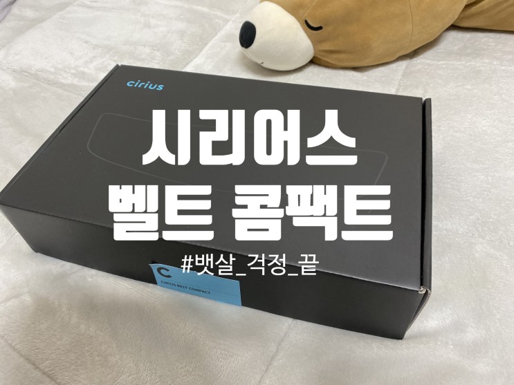 가만히 있어도 뱃살 걱정 증발! < 시리어스 벨트 콤팩트 > #복부관리 #온열찜질기