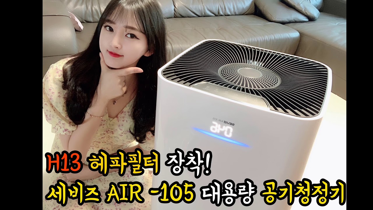 바네스데코 세비즈AIR-105 초대형 파워 듀얼 공기청정기 리뷰🎥🖤