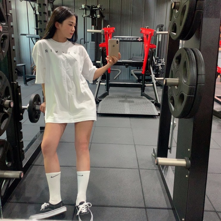 짐스트릿웨어, 스포츠 웨어, 트레이닝복- 레버니얼반팔티