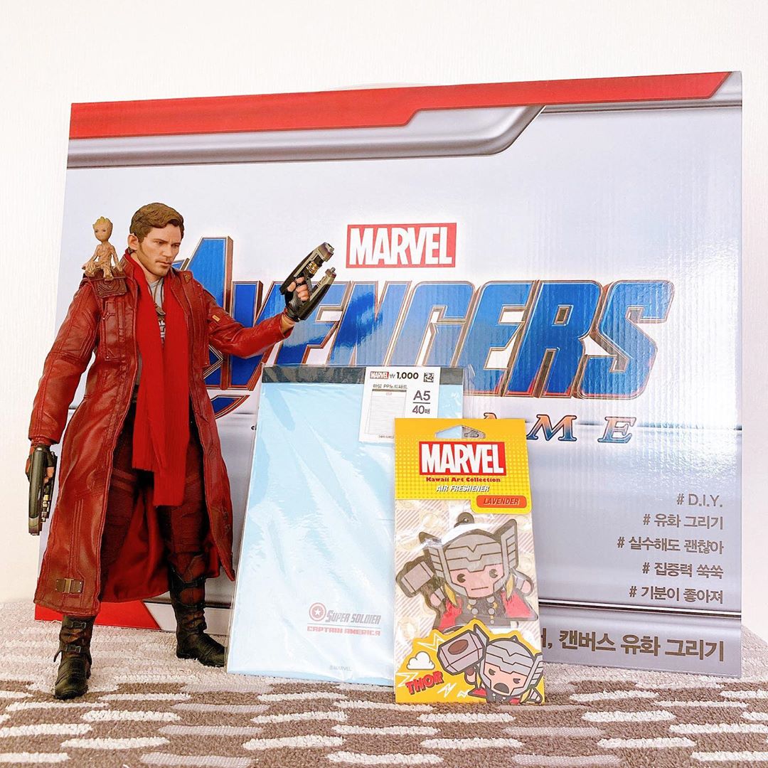 🅁🅈🅄🅉🄾’s Instagram profile post: “#마블매니아 #MarvelMania #마블파워챌린지 . 나는 히어로다 토르 만큼 강한 뚠뚠력을 지녔기 때문이다 - "FIND YOUR POWER" . . 마블매니아 2020 제품으로 어벤저스 엔드게임 버전의 토르 유화 그리기 겟챠! . 붓 잡아보는…”