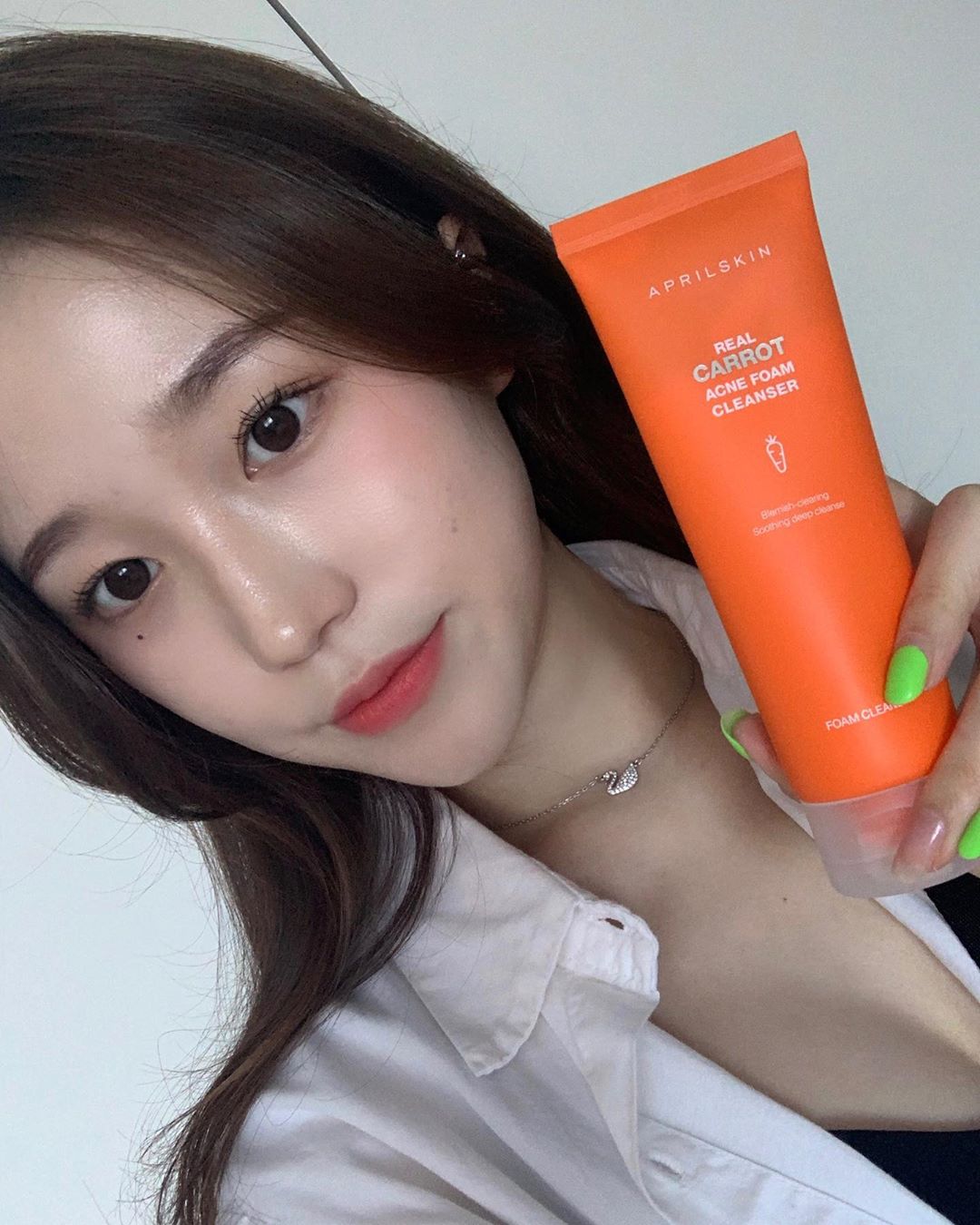 ️️️️양서아 on Instagram: “🥕🥕🥕🥕에이프릴스킨🥕🥕🥕🥕 리얼 캐롯 아크네 폼 클렌저 & 리얼 클리ᄂ