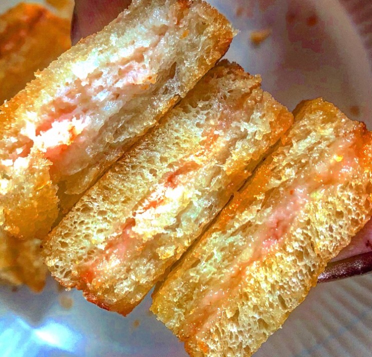 에어프라이어로 가능한 원쿠킹 수제 멘보샤 + 떡볶이 맛있어서 기절함