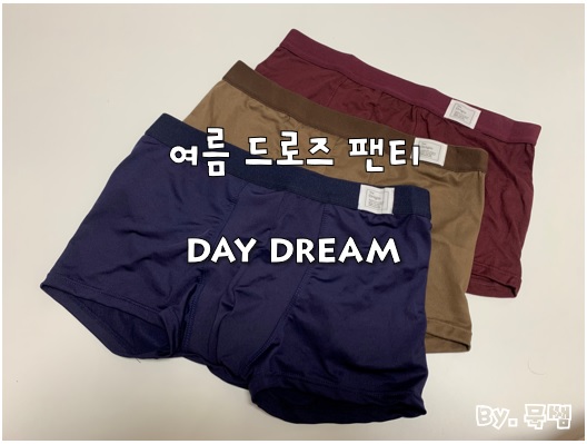 최고의 가성비를 지닌 남자 드로즈 팬티, 데이드림 언더웨어 드로즈 리뷰.