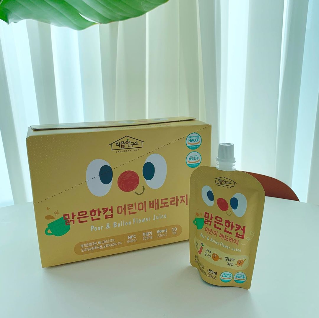 ᴡᴏᴏᴊᴏᴏ on Instagram: “#배도라지즙 나주배를 껍질째 착즙 하고 3년근 유기농약 도라지로 만든