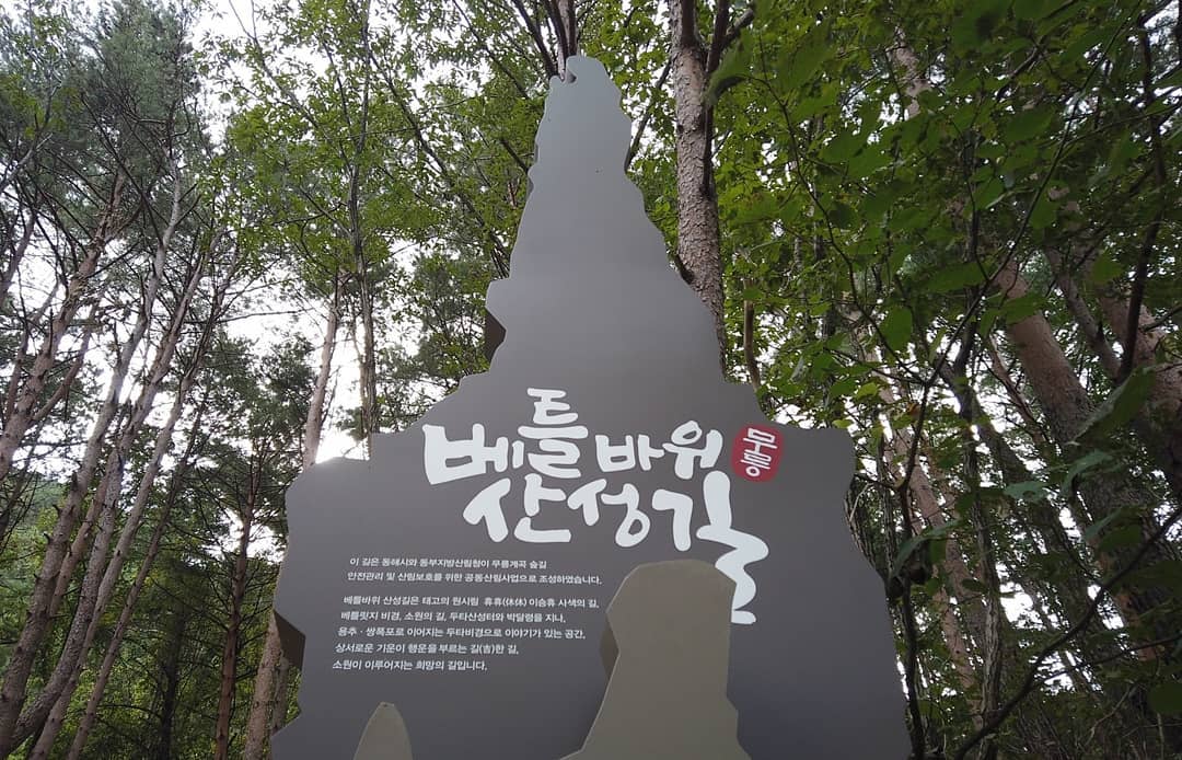 #동해여행 #초록봉 #베틀바위 #베틀바위산성길 #무릉계곡 #랜선여행 #사회적거리두기 #동해시SNS서포터즈

베틀릿지 비경, 천하비경 장가계, 소금강 등으로 불리는 해발 550m에 위치한 베틀바위, 옛날 하늘나라 선녀가 하늘나라 질서를 어겨 인간세상으로 내려왔다가 비단 세 필을 짜고 하늘로 올라갔다는 전설이 깃든 곳으로 올해 새롭게 탐방로가 개방되었습니다. 제가 찾았을때는 아직 단풍이 시작되기 전이었는데 지금은 무릉계곡이 아름다운 단풍으로 물들면서 더 멋진 장관을 보여주고 있다고 하네요! 

A구간(1.5km): 관리사무소 - 베틀바위전망대 (편도 1시간)
B구간(2.7km): 관리사무소 - 베틀바위전망대 - 미륵바위 - 두타산성 (편도 1시간 30분)
C구간(4.7km): 관리사무소 - 베틀바위전망대 - 두타산성 - 박달계곡 - 용추폭포 (편도 3시간)