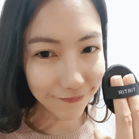 묻지않는 티르티르 마스크핏쿠션 : 착붙쿠션 확인