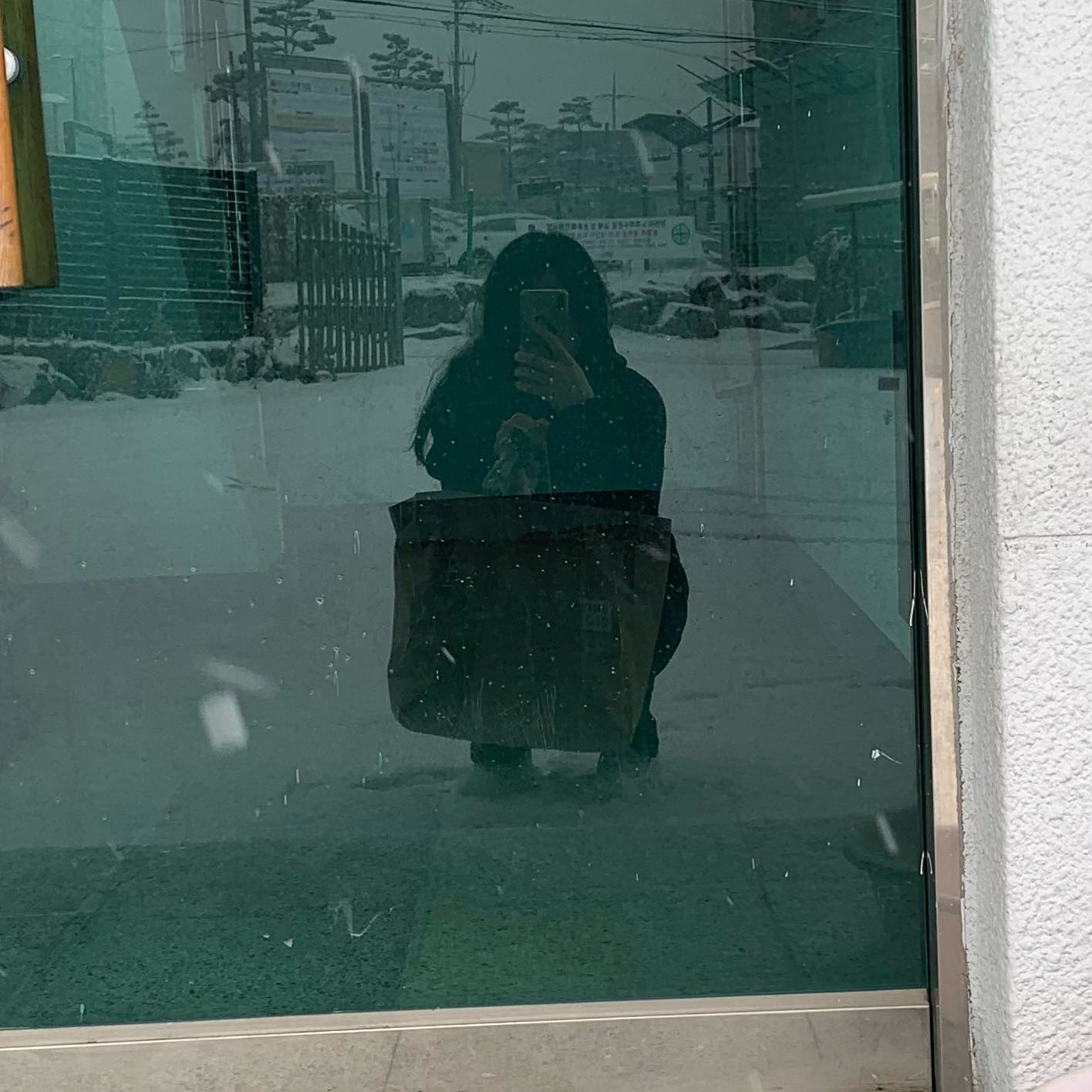 눈이 왔다... 추웠다..