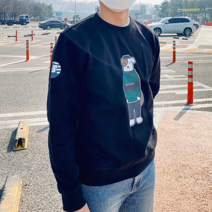 옥스타 남녀공용 & 가족티 오버핏 맨투맨