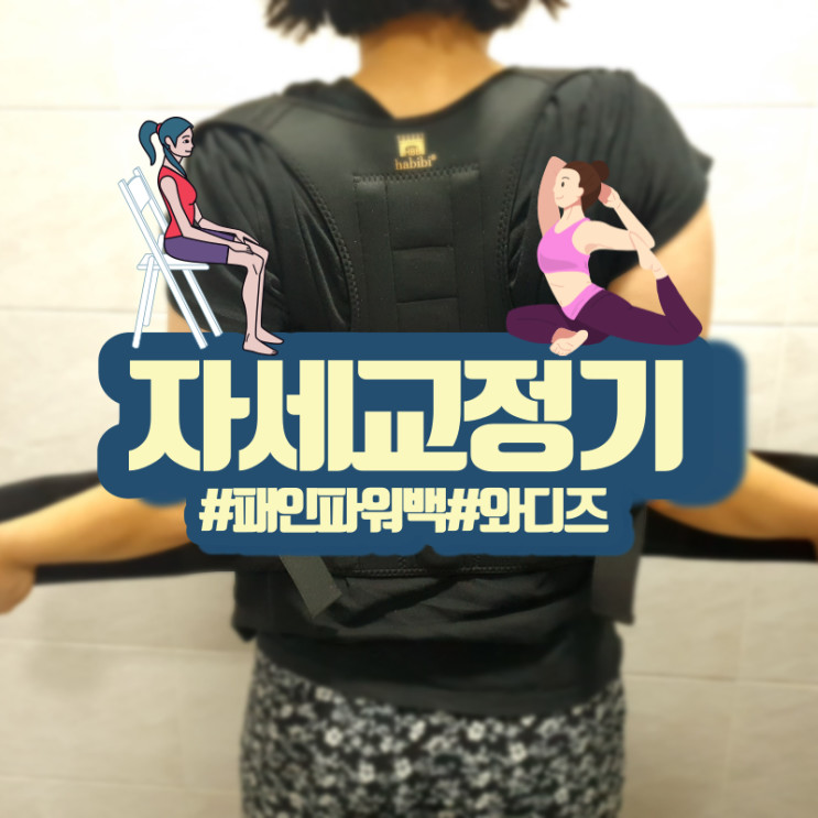 자세교정기를 찾는다면 와디즈 패인파워백!