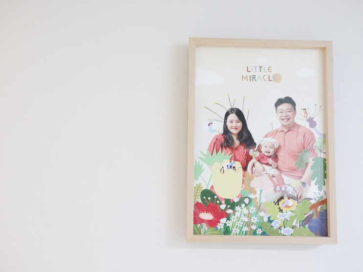 랄라래빗 일러스트 액자로 아기방꾸미기