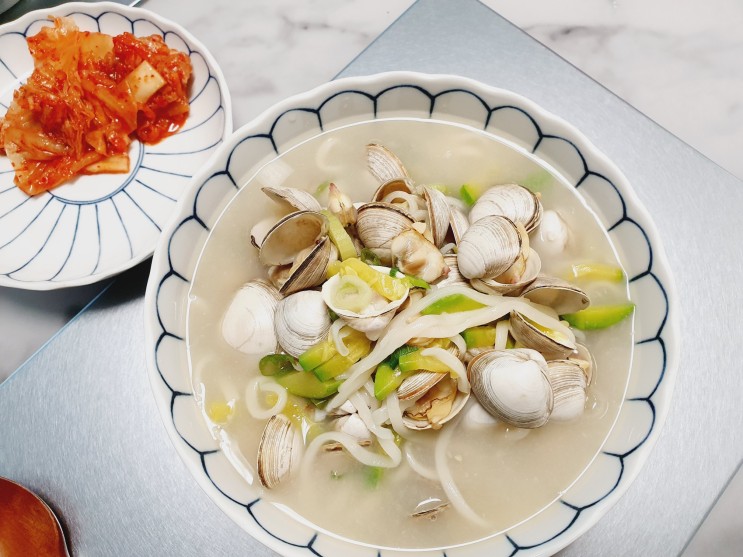 동죽칼국수 고창동죽조개로 동죽파스타 집밥만들기 :)