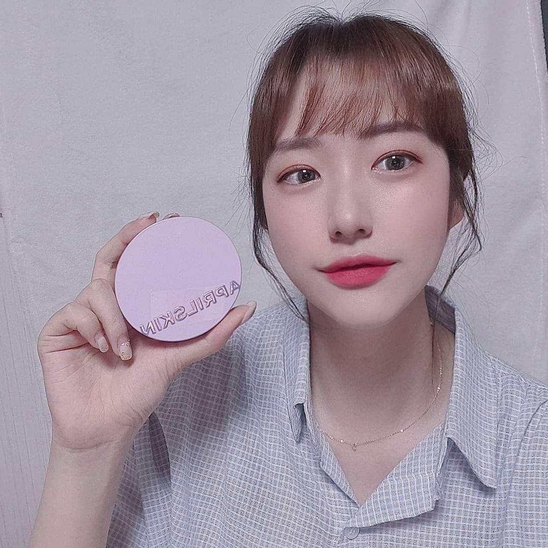 빛 좋은 개살구 on Instagram: “#광고 [에이프릴스킨] 초슬림쿠션 (본품+리필) 마스크에 안묻는 쿠션!! 마스크 테스트 기대 안했는데,, 기초화장이 기름지지 않고 흡수만 잘시킨다면 마스크에