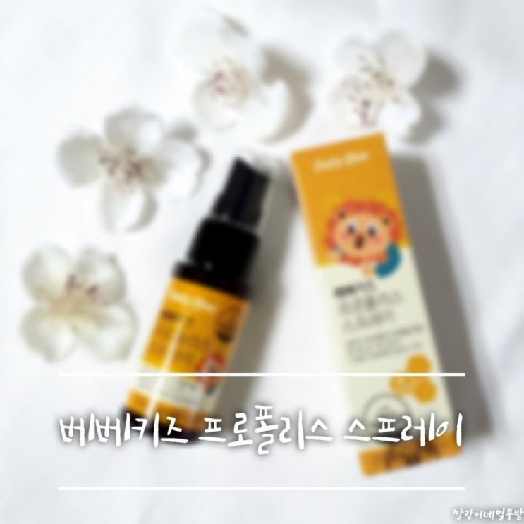 입안에 칙칙 스프레이 타입이라 간편해요! 데일리원 베베키즈 프로폴리스 스프레이