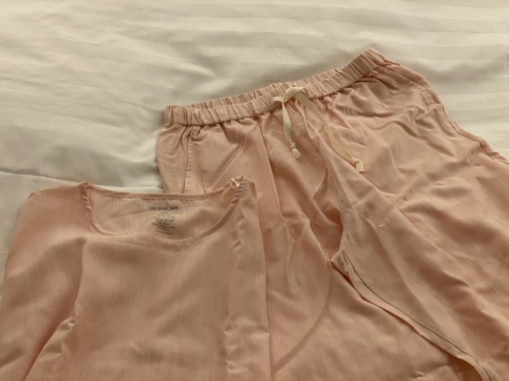 여자홈웨어 lifestyle_sion 퓨어웨어 편한 파자마상하세트