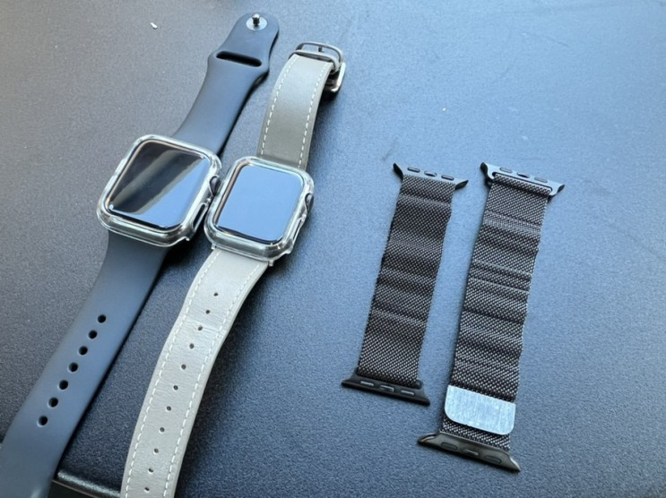로건 애플워치se 40mm/44mm 애플워치밀레니즈루프 커플 스트랩 추천! (착용법 움짤O)