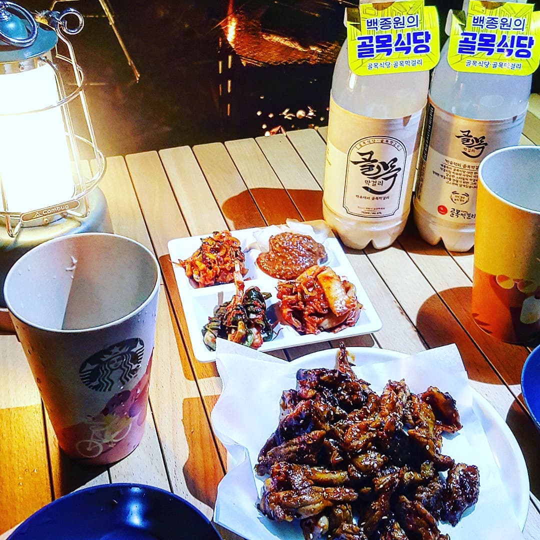 #
#캠핑
#골목막걸리
#👍👍👍👍
#목살구이
#2차
#바베큐
#진로한잔
#가을밤
#불멍
#일상
#먹스타그램🍴