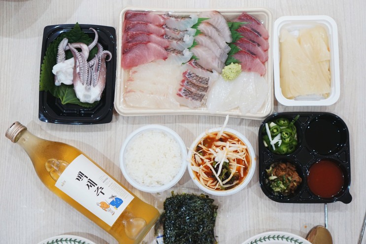 연수구횟집 어부장수산 술이 술술 들어가는 숙성회 배달맛집