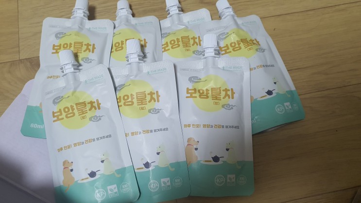 강아지를위한 건강음료/보양황차/하루 한포!/영양과 건강을 챙겨주세요!!/위장건강/피부건강/시력향상/수분섭취/기력회복/면역강화/반려동물 최고의 보약/황태차