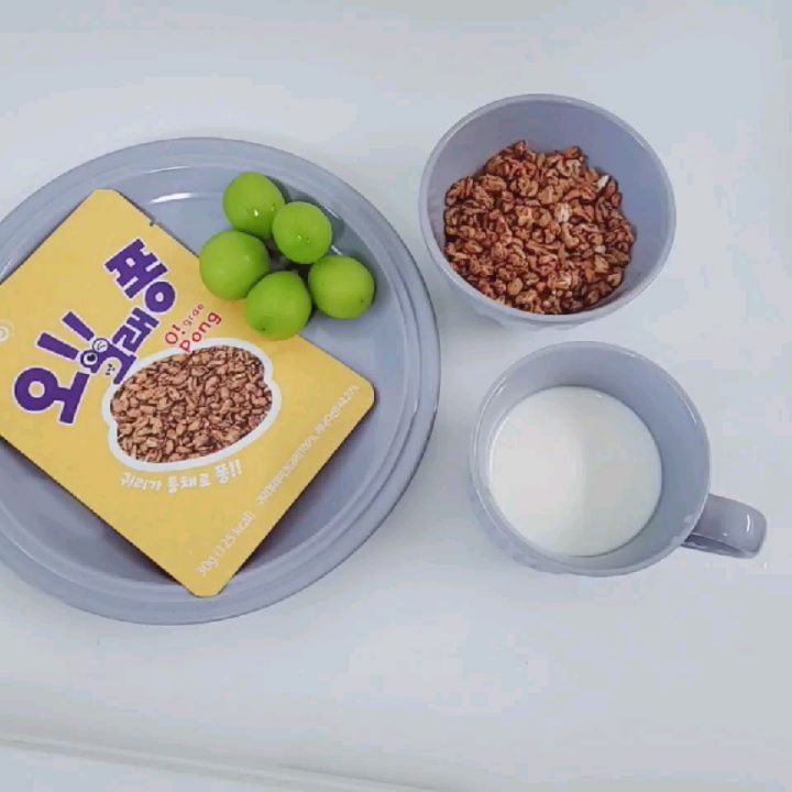 반짝반짝 on Instagram: “#오그래퐁 어제 친구가 요알못 끼니챙겨먹기 힘든거 어떻게 찰떡같이 알았는지 요즘 핫한 간식이라고 소개해준 오 그래퐁🎆 이거 한봉지 칼로리도 엄청 낮고 귀리로