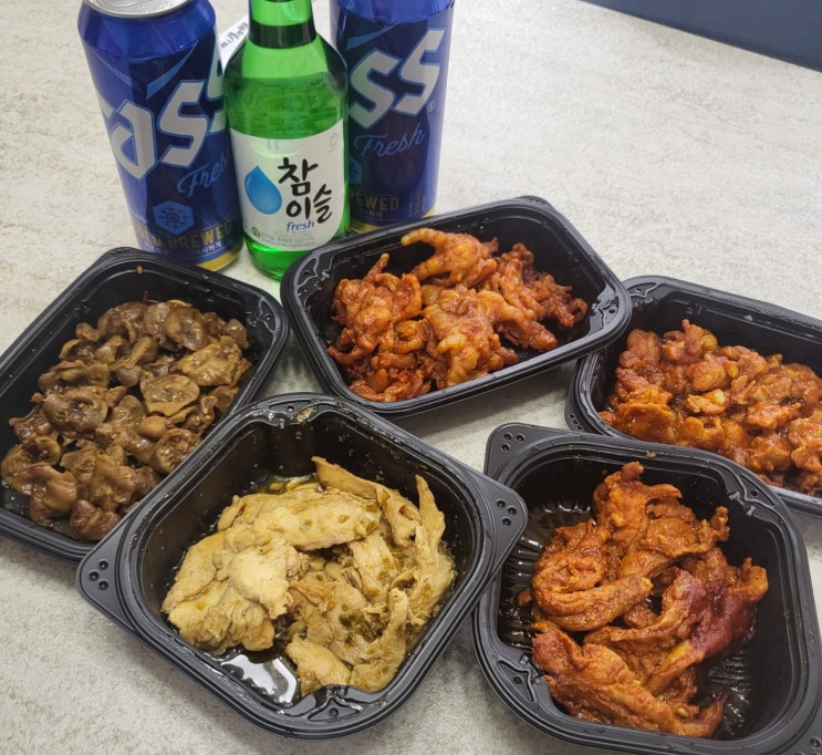 한잔애 , 직화냉동식품안주 , 간편한야식메뉴 및 술안주 추천 !