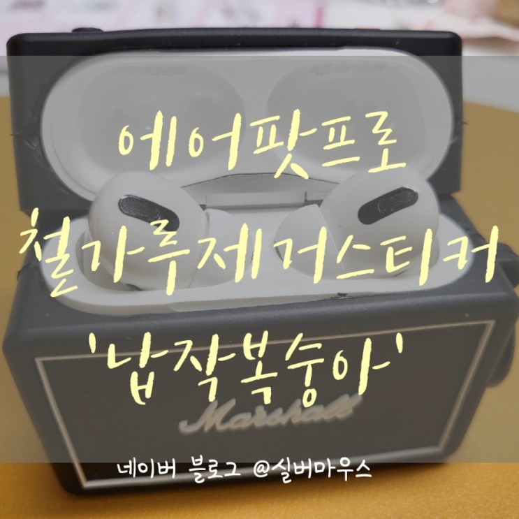 에어팟 프로 철가루 제거스티커 강추, '납작복숭아'