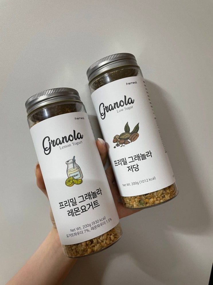 세상 맛있는 그래놀라 •프리밀 그래놀라 저당• 레몬 요거트•