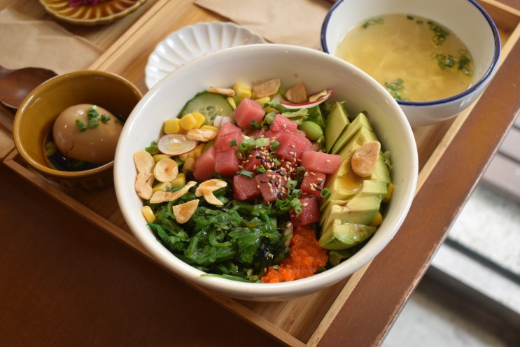 합정샐러드, 홍대샐러드집 피시버켓 (참치포케, 연어포케)