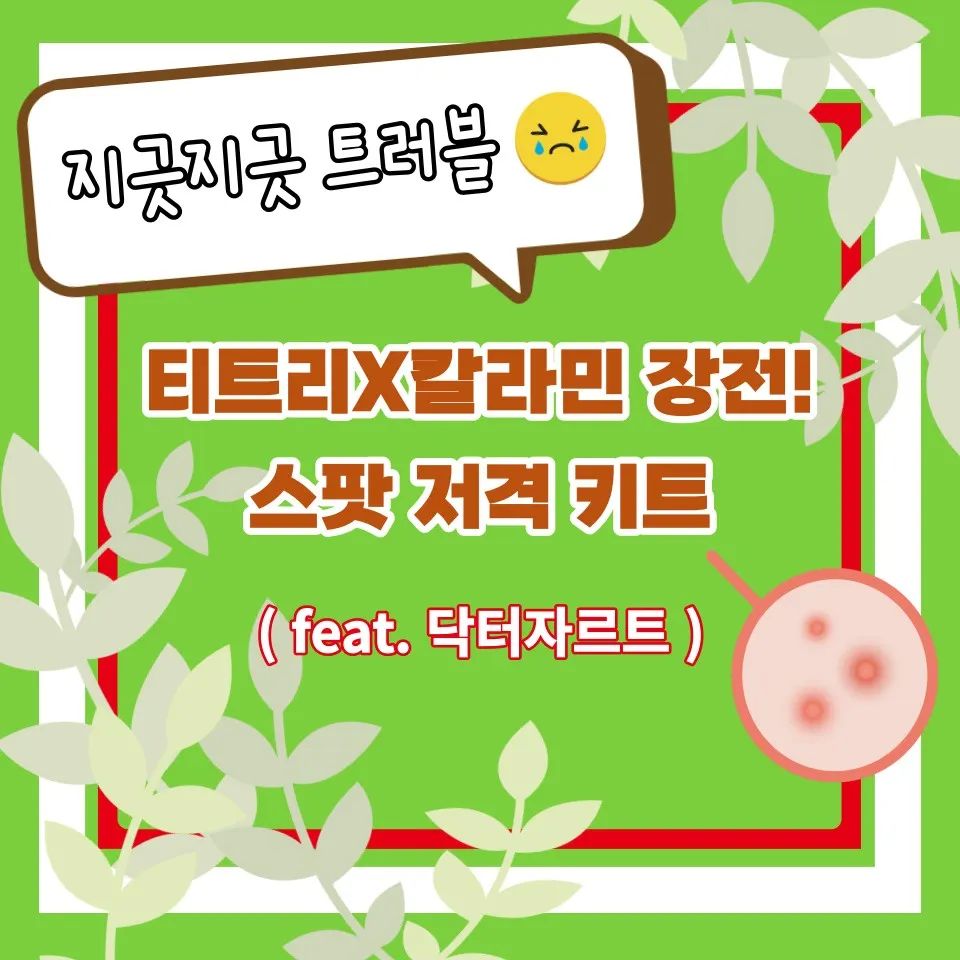 닥터자르트 티트리X칼라민 스팟 저격키트
※제 블로그에 좀더 자세한 내용이 있어요~^^

#피부트러블 #닥터자르트 #티트리
#칼라민 #스팟저격키트 #빠르게진정
#뾰루지진정 #집중케어