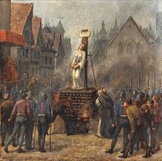 Le moment le plus triste est arrivé, je vais vous dire comment je suis morte…😭😭😭😭😭😭

Après les victoires, j'ai été capturé par un camp français opposé à Charles VII, soutenu par les Anglais. Ils m'ont attaché à un pieu et m'ont brûlé vive sur la place du Vieux Marché à Rouen. 😣😣😣🥵🥵👿👿👿
