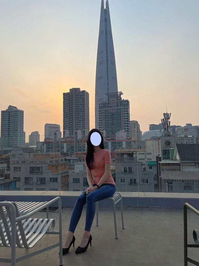 [송파구/송리단길]기가 막힌 롯데타워 뷰 루프탑카페 "프레스커피(Pres Coffee)"