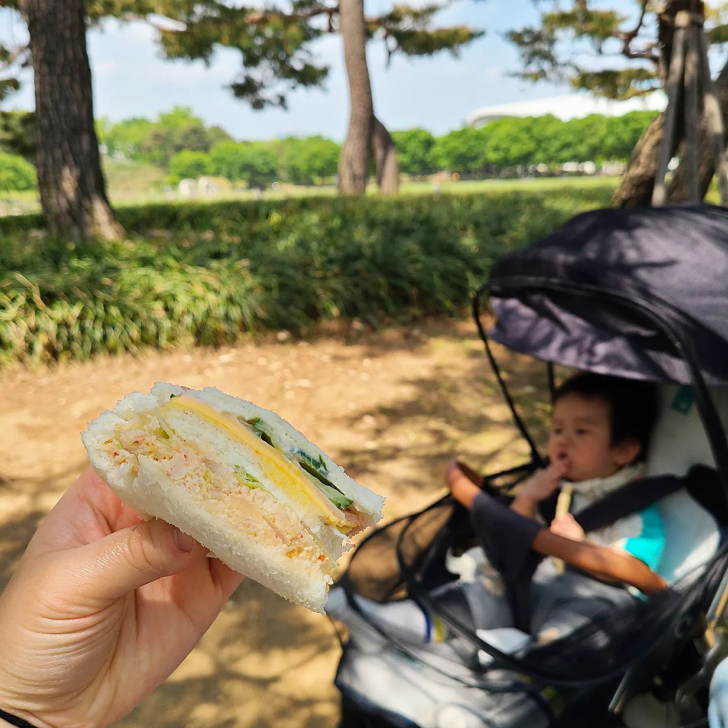 ⁣
날씨 좋은 날 ⚘️⁣
⁣
올림픽공원에서 샌드위치 뇸뇸하면서 ⁣
엄마 아빠는 데이투 ⁣
⁣
너는 시원한 #폴레드 통풍시트와⁣
#떡뻥 먹으며 행복함 만끽 😁⁣
⁣
그나저나 날씨가 더워져 장만한 통풍시트는⁣
진짜 햇빛 나온다 싶으면 꿀템 중 꿀템.⁣
(안샀음 어쩔뻔....) ⁣
⁣
원래 유모차에 등짝 안붙이고 있는 아간데⁣
시원한 바람 솔솔나오니 ⁣
유모차와 한몸이 되었어.....😂⁣
⁣
엄마아빠에게 잠시만이라도 쉴 시간을 주어 고마워 ⁣
이번 여름은 쿨템 장착했으니 여행 마니 다녀보쟈⁣
⁣
* 엄마 1+1로 샀어, 카시트에도 설치해주께 기둘려? ⁣
⁣
#에어러브 #유모차라이너 #육아필수품 #여름육아⁣