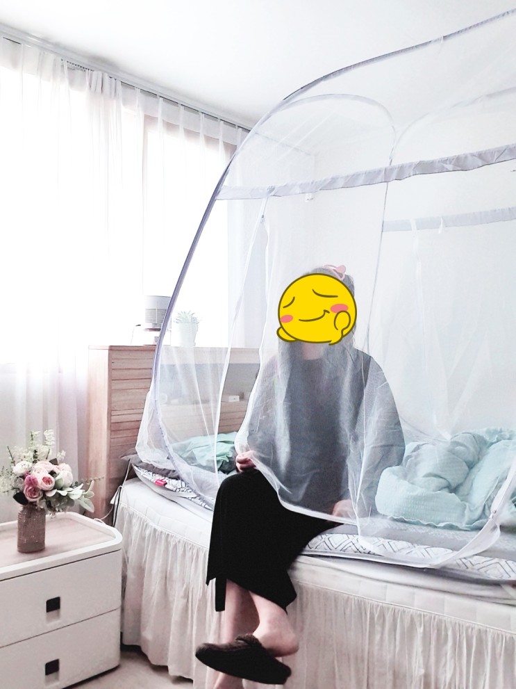 클라씨 사각 바닥있는 모기장 특대형으로 설치했어요