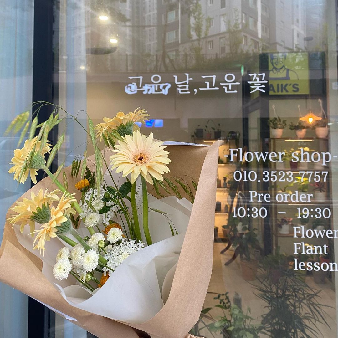 NARI’s Instagram post: “#광고 #협찬 대구 꽃집은 역시 🌼고운 날, 고운 꽃🌼 매장이 넓어서 그런지 종류도 다양하고, 사장님이 너무 친절하셔서 은은하게 기억되는 곳. 기분 전환엔 꽃만한게