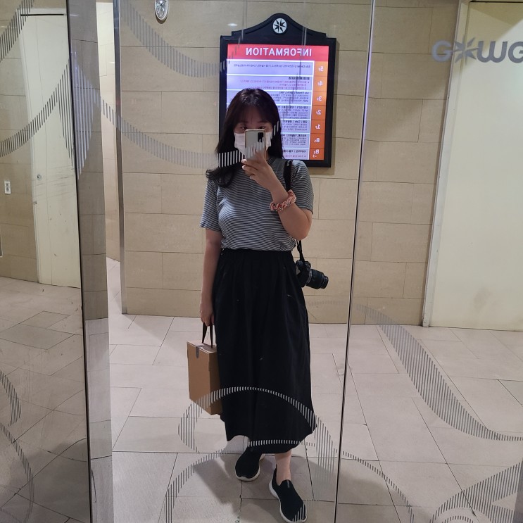스타일대박 바스락스커트 핏 예쁜 여름 밴딩스커트