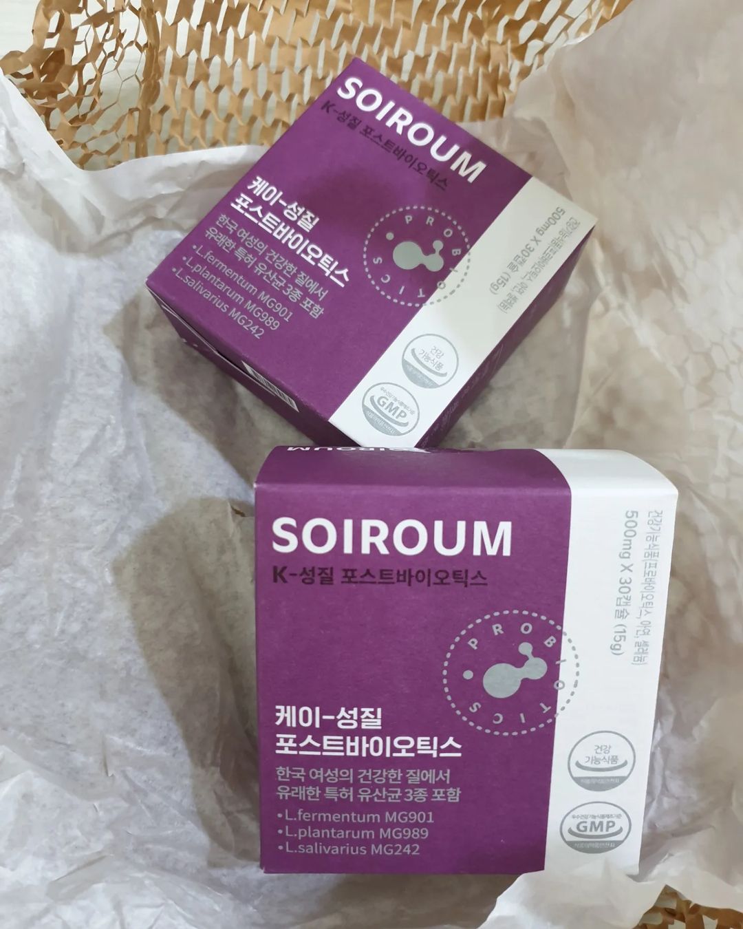 ๑•‿•๑ on Instagram: “질유산균 "소이로움" 💓 아이소이에서 화장품만 구입해봤는데 질유산균과 생리대도 판매하길래 궁금하던 질유산균을 구입해봤어요~ 원래도 그냥 락토핏처럼 대중