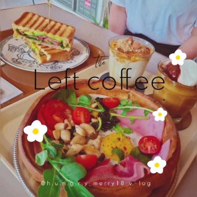 @h.u.n.g.r.y_merry18 on Instagram: "#첫줄안녕 #맛집탐방 #브런치카페 * * 오늘은 가볍게(?) 점심에 브런치를 먹고 싶어서 수소문해서 방문한 레프트커피 경희대점을 방문했어요🖐 #회기역 1번출구에