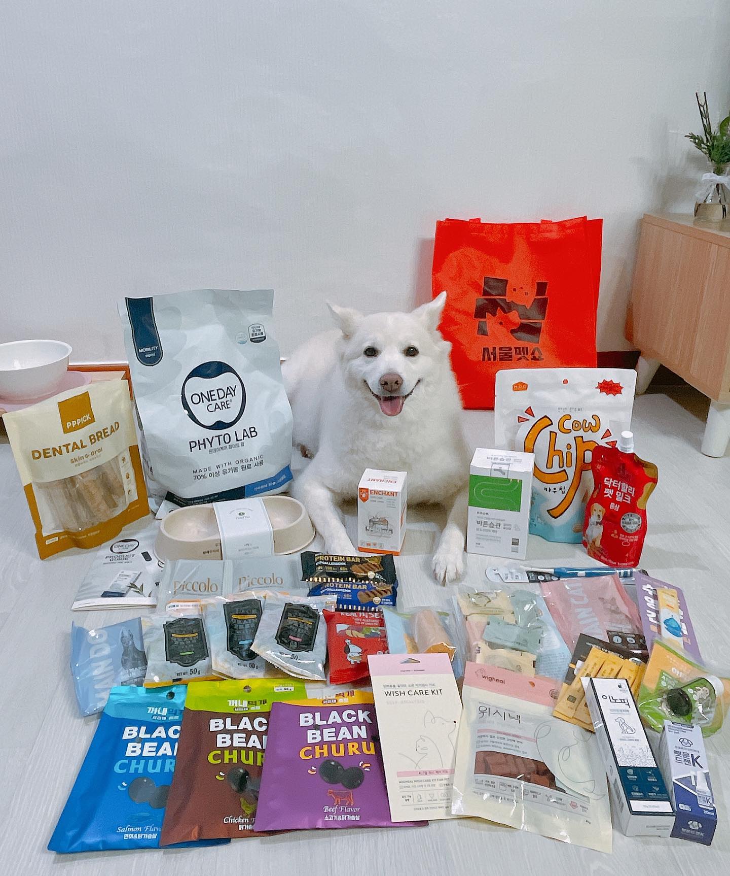 2022.09.17 #서울펫쇼 #펫쇼백 #2022서울펫쇼 #서울펫쇼후기 seoul_petshow 

보리 서울펫쇼 펫쇼백 당첨됫어요🥳

사료랑 간식이랑 영양제,강아지용품 등등 엄청 많이 들어있더라구요~ 원래 알고있던 브랜드도 있었고, 처음 보는 브랜드도 있었어요 

펫쇼백도 받고, 보리 데리고 서울펫쇼 구경도 같이 했어요! 산책줄도 이번에 바꾸고, 네츄럴코어에서 보리 간식 잔뜩 샀네요💸

작년보다 펫쇼가 더 크고 볼거리도 많고 이벤트도 많더라구요! 눈도 즐겁고, 입도 즐겁고 재밌게 구경하다가 왔습니다💗

집오자마자 펫쇼백에 들어있던 서리태츄르랑, 간식샘플&유산균 급여해주었어요! 기호성 아주 굿굿👍🏻💗

펫쇼백 당첨도 너무 감사합니다🐶✨

#서울펫쇼 #멍스타그램 #도그스타그램 #댕댕이그램 #🐶 #🐕