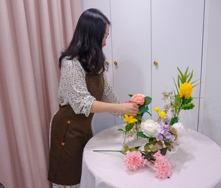 븟 앞치마 BEUT 리빙 홈카페 공방앞치마 로 예쁘게